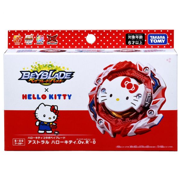 TAKARA TOMY BEYBLADE BURST B-00 Hello Kitty .Ov.R’-0 聯名限定 戰鬥陀螺 TAKARA TOMY,BEYBLADE BURST,B-00,Hello Kitty, .Ov.R’-0,聯名限定,戰鬥陀螺,
