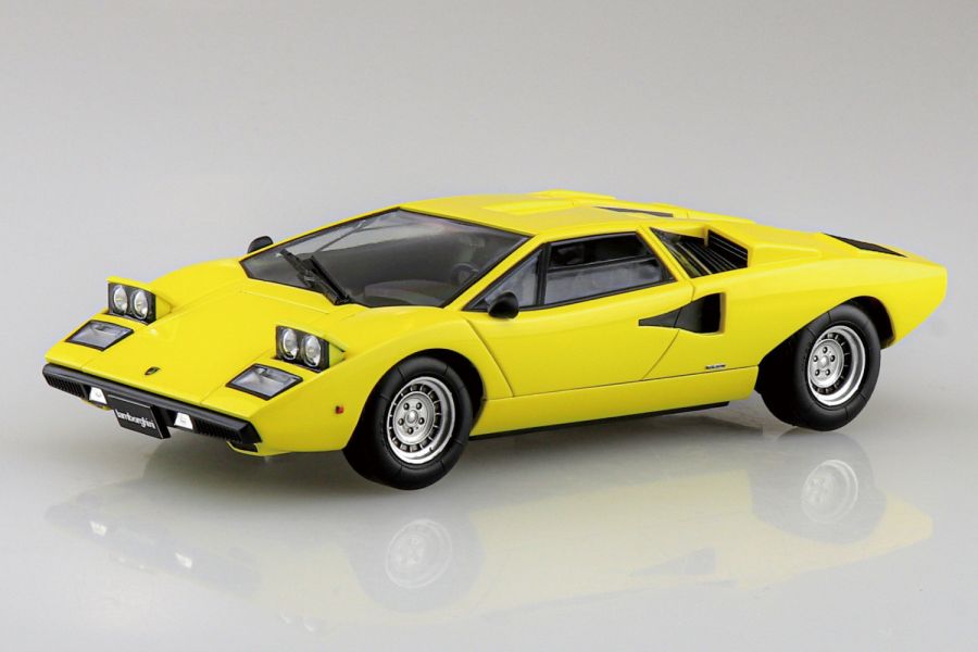 AOSHIMA 青島 1/32 Snap Kit 20-B Lamborghini 藍寶堅尼 Countach LP400 黃色 組裝模型 AOSHIMA 青島 1/32 Snap Kit 20-B Lamborghini 藍寶堅尼 Countach LP400 黃色 組裝模型