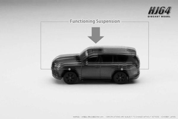 (預購) Hobby JAPAN 1/64 LEXUS LX600 OFFROAD - Hazel Interior 棕色內裝 Graphite Black 石墨黑 HJ643061BGK 20251107 Hobby JAPAN 1/64 LEXUS LX600 OFFROAD - Hazel Interior 棕色內裝 Graphite Black 石墨黑 HJ643061BGK