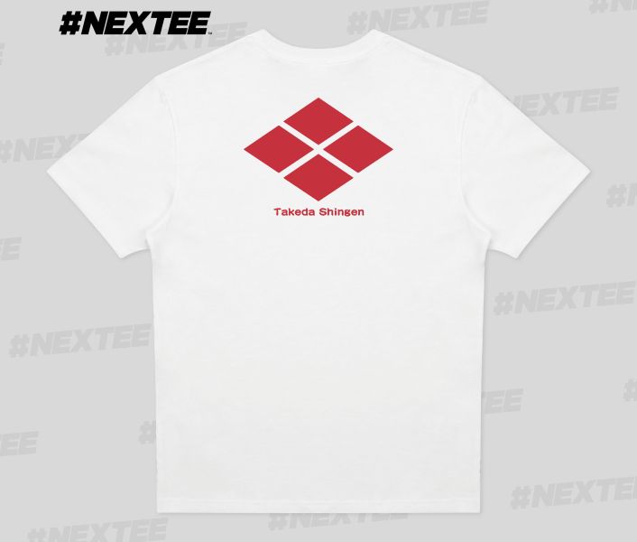 NEXTee KONEKO 武田信玄 短袖T恤 白色＆黑色 NEXTee KONEKO 武田信玄 短袖T恤 白色＆黑色