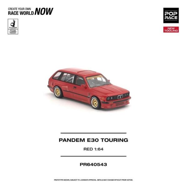 (預購) POP RACE 1/64 PANDEM E30 TOURING RED PR640543 20260625 POP RACE 1/64 PANDEM E30 TOURING RED PR640543