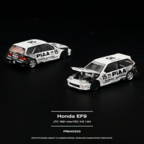 (預購) POP RACE 1/64 本田 HONDA CIVIC (EF9) #15 JTC 1991 InterTEC PR640553 20260906 POP RACE 1/64 本田 HONDA CIVIC (EF9) #15 JTC 1991 InterTEC PR640553