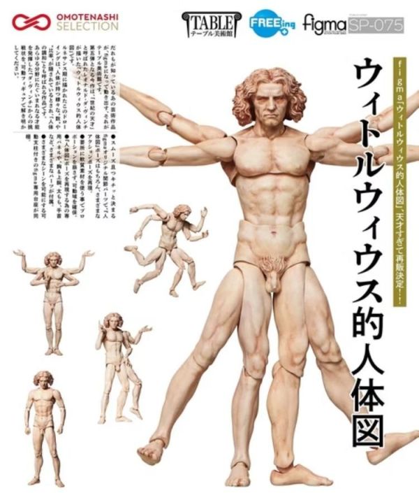 (預購) FREEing figma SP-075 桌上美術館 維特魯威人 20260609 FREEing figma SP-075 桌上美術館 維特魯威人