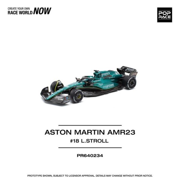 POP RACE 1/64 奧斯頓馬丁 ASTON MARTIN AMR23 LANCE STROLL PR640234 POP RACE 1/64 奧斯頓馬丁 ASTON MARTIN AMR23 LANCE STROLL PR640234