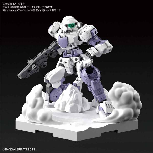 BANDAI 30MM 改裝用 場景台座 雪原版本 BANDAI,30MM,改裝用,場景台座,雪原版本