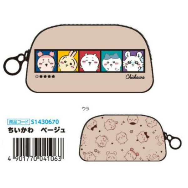 (預購) SUN STAR 吉伊卡哇 DEKKA ZIP 筆袋 米色 20251125 SUN STAR 吉伊卡哇 DEKKA ZIP 筆袋 米色