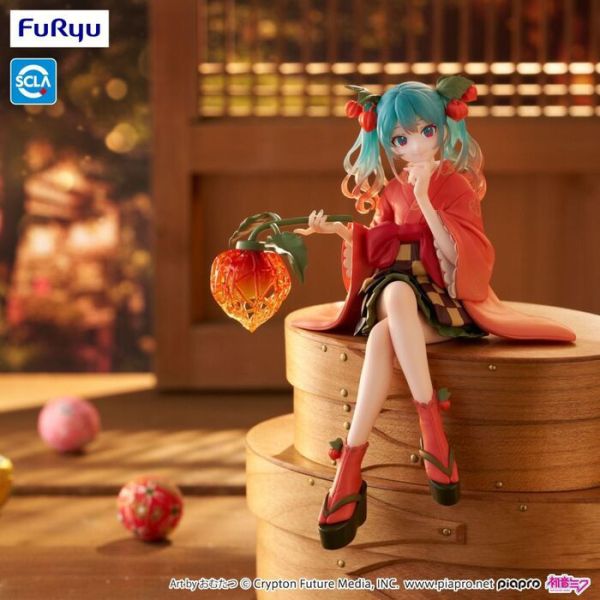 Furyu 景品 初音未來 泡麵蓋公仔 花精靈冬季櫻桃ver. 2509 Furyu 景品 初音未來 泡麵蓋公仔 花精靈冬季櫻桃ver.