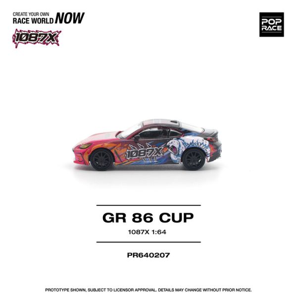 (預購) POP RACE 1/64 豐田 1087X GR86 CUP POP RACE 1/64 豐田 1087X GR86 CUP