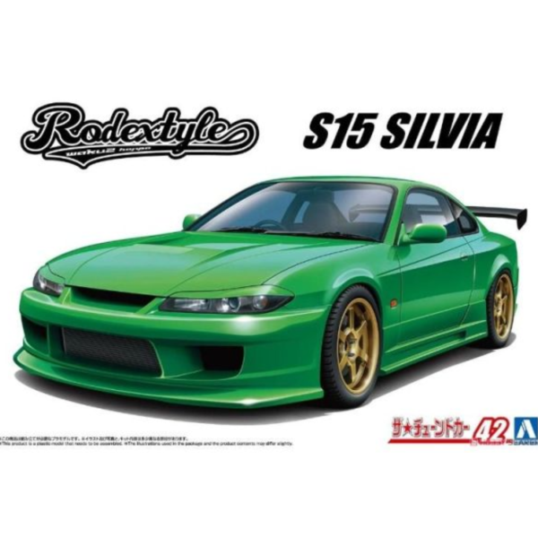 (預購) AOSHIMA 1/24 改裝#42 日產 Rodextyle S15 Silvia "99 組裝模型 20260407 AOSHIMA 1/24 改裝#42 日產 Rodextyle S15 Silvia "99 組裝模型