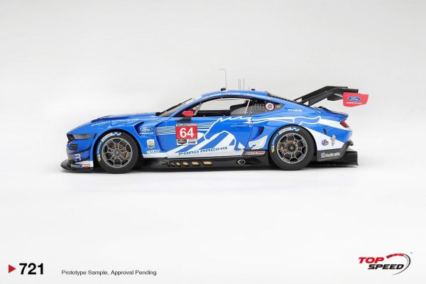 (預購) TOP SPEED 1/18 福特 Ford Mustang GT3 #64 Ford Racing 2026 IMSA Daytona 24 Hrs TS0721 20260921 TOP SPEED 1/18 福特 Ford Mustang GT3 #64 Ford Racing 2026 IMSA Daytona 24 Hrs TS0721