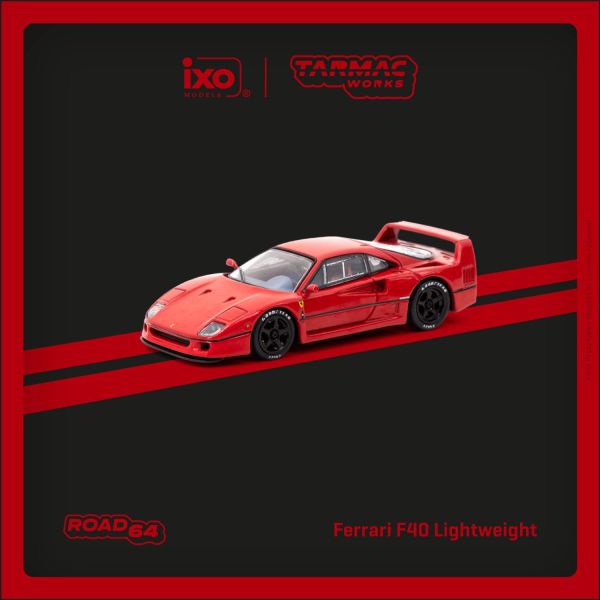 TARMAC WORKS 1/64 ROAD 64 法拉利 Ferrari F40 Lightweight Red TARMAC WORKS 1/64 ROAD 64 法拉利 Ferrari F40 Lightweight Red