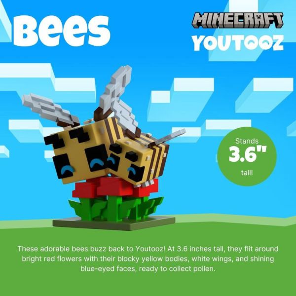(預購) Youtooz Minecraft 蜜蜂 Bees 3.6吋 搪膠公仔 (預購) Youtooz Minecraft 蜜蜂 Bees 3.6吋 搪膠公仔