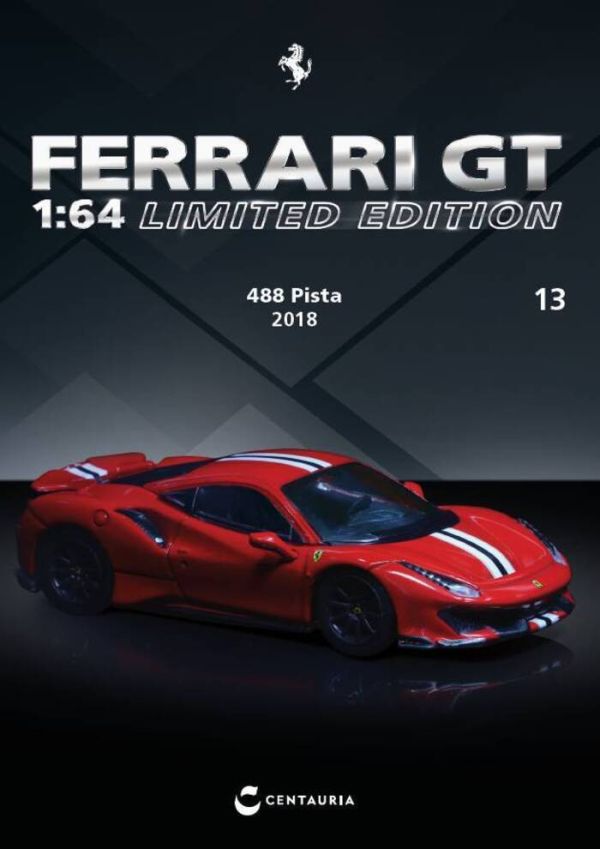 FERRARI GT 1/64 法拉利 FERRARI 488 PISTA 2018 第13期 英文版 亞洲限定版  IXC.FSD.FE.013-E FERRARI GT 1/64 法拉利 FERRARI 488 PISTA 2018 第13期 英文版 亞洲限定版  IXC.FSD.FE.013-E
