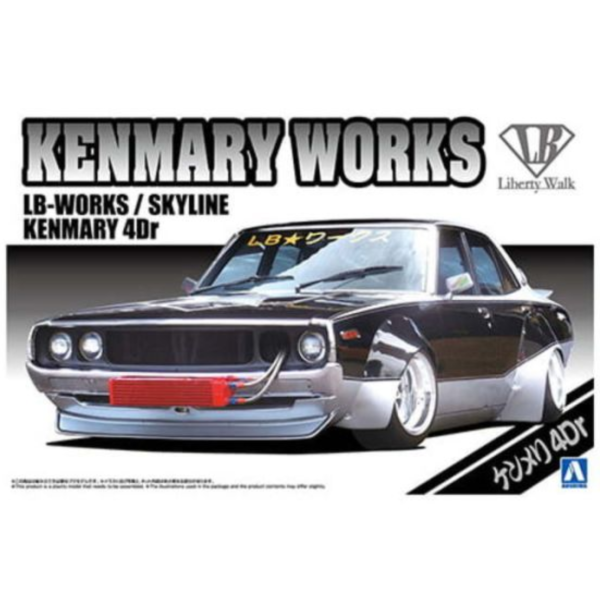 AOSHIMA 青島 1/24 LB#3 KENMARY WORKS 4Dr 組裝模型 AOSHIMA 青島 1/24 LB#3 KENMARY WORKS 4Dr 組裝模型
