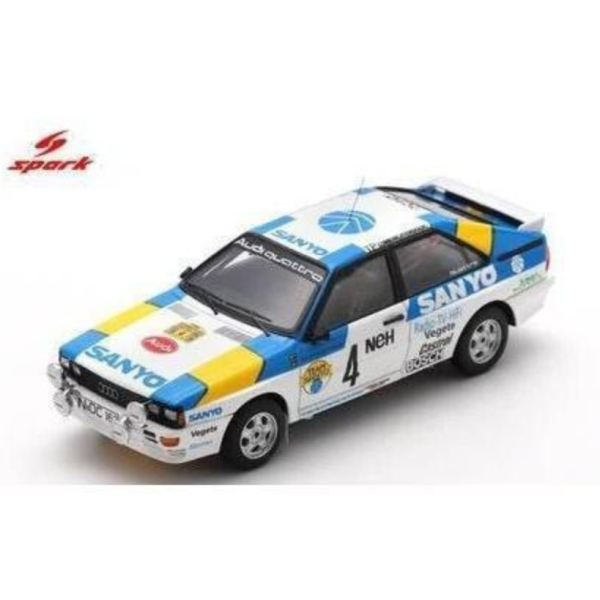 (預購) SPARK 1/43 奧迪 Audi Quattro No.4 Winner Swedish Rally 1982 S3224 20260924 SPARK 1/43 奧迪 Audi Quattro No.4 Winner Swedish Rally 1982 S3224