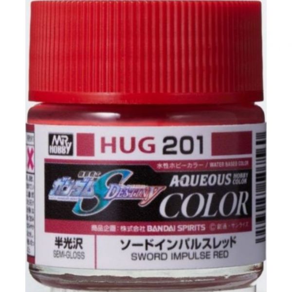 GSI 郡氏 水性漆 HUG-201 脈衝鋼彈專用劍裝紅色 半光澤 GSI,郡氏,水性漆,HUG-201,脈衝鋼彈,專用,劍裝紅色,半光澤,