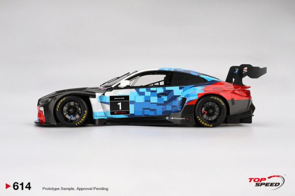 TOP SPEED 1/18 寶馬 BMW M4 GT3 EVO Presentation TS0614 TOP SPEED 1/18 寶馬 BMW M4 GT3 EVO Presentation TS0614