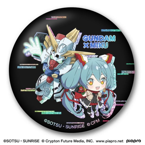BANDAI 鋼彈x初音未來 聯名紀念徽章套組 BANDAI 鋼彈x初音未來 聯名紀念徽章套組