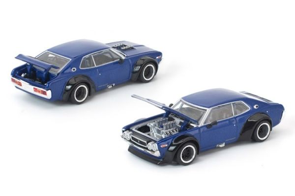 (預購) POP RACE 1/64 日產 Nissan LAUREL C130 BLUE 20260129 POP RACE 1/64 日產 Nissan LAUREL C130 BLUE