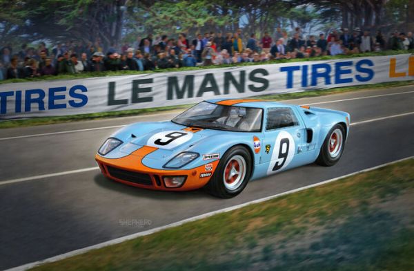 Revell 1/24 福特 GT40 利曼1968 組裝模型 Revell 1/24 福特 GT40 利曼1968 組裝模型