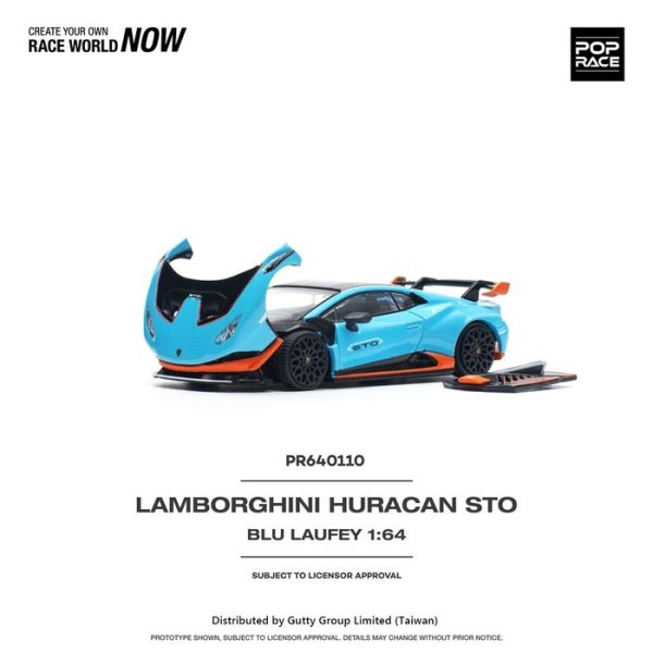 POP RACE 1/64 藍寶堅尼 LAMBORGHINI HURACÁN STO BLU LAUFEY PR640110 POP RACE 1/64 藍寶堅尼 LAMBORGHINI HURACÁN STO BLU LAUFEY PR640110