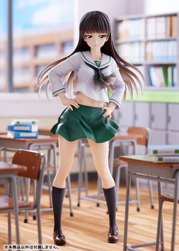 [再販] WAVE 1/7 少女與戰車 西住志穗 大洗女子學園制服ver. PVC完成品 DT-192 [再販] WAVE 1/7 少女與戰車 西住志穗 大洗女子學園制服ver. PVC完成品 DT-192