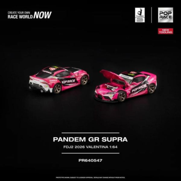 (預購) POP RACE 1/64 PANDEM GR SUPRA FDJ2 VALENTINA PIAZ PR640547 20260923 POP RACE 1/64 PANDEM GR SUPRA FDJ2 VALENTINA PIAZ PR640547