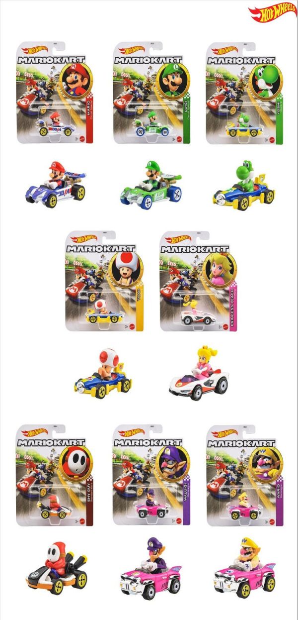 (預購) [再販] Hot Wheels 瑪利歐賽車系列模型車套組 全8種 一中盒8入販售 (預購) [再販] Hot Wheels 瑪利歐賽車系列模型車套組 全8種 一中盒8入販售