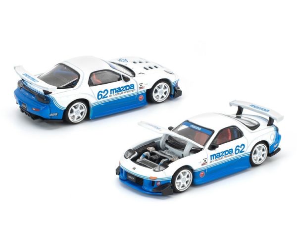 (預購) [吊卡版] POP RACE × ENIGMA 1/64 馬自達 MAZDA RX7 (FD3S) RE-AMEMIYA BLUE / WHITE PRE021 (預購) [吊卡版] POP RACE × ENIGMA 1/64 馬自達 MAZDA RX7 (FD3S) RE-AMEMIYA BLUE / WHITE PRE021