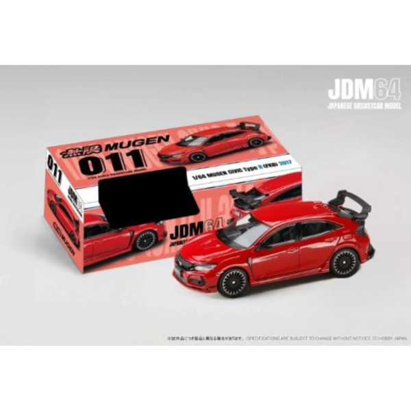 (預購) Hobby JAPAN 1/64 本田 JDM64 MUGEN CIVIC TYPE R (FK8) 2017 - 無限 MUGEN Flame Red 烈焰紅 HJDM011-25 20260715 Hobby JAPAN 1/64 本田 JDM64 MUGEN CIVIC TYPE R (FK8) 2017 - 無限 MUGEN Flame Red 烈焰紅 HJDM011-25