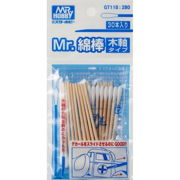 GSI 郡氏 GT-118 MR.木質棉花棒 棉棒 30本入 GSI,郡氏,GT-118,MR.木質,棉花棒,棉棒,30本入,