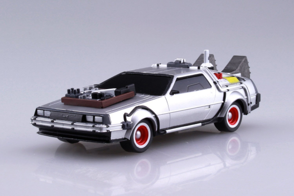 [經典再販] AOSHIMA 青島 1/43 回到未來 Back To The Future  DeLorean III 迪羅倫 迴力車 組裝模型 AOSHIMA,1/43,回到未來,Back To The Future,DeLorean III,迴力車