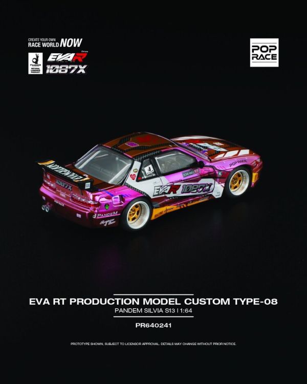 (預購) POP RACE 1/64 日產 Nissan PANDEM S13 EVA RT PRODUCTION MODEL CUSTOM TYPE-08 EVA RACING × 1087X (預購) POP RACE 1/64 日產 Nissan PANDEM S13 EVA RT PRODUCTION MODEL CUSTOM TYPE-08 EVA RACING × 1087X