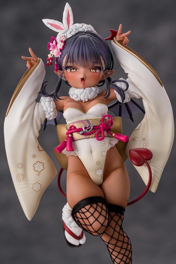 (預購) [豪華版] KiwiToys 1/6 褐色小魅魔 和服兔女郎Ver. 完成品 20260818 [豪華版] KiwiToys 1/6 褐色小魅魔 和服兔女郎Ver. 完成品