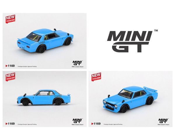 (預購) [吊卡版] MINIGT 1/64 日產 Nissan LB Works HAKOSUKA Baby Blue RHD MGT01169-BL 20251211 [吊卡版] MINIGT 1/64 日產 Nissan LB★Works HAKOSUKA Baby Blue RHD MGT01169-BL