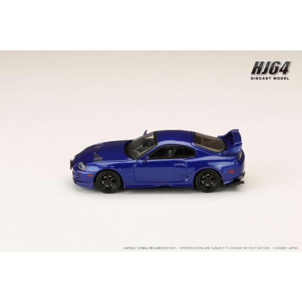 Hobby JAPAN 1/64 豐田 Toyota SUPRA JZA80 JDM改裝版 金屬藍色 Hobby JAPAN 1/64 豐田 Toyota SUPRA JZA80 JDM改裝版 金屬藍色