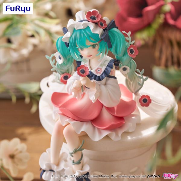 Furyu 景品 初音未來 泡麵蓋公仔 銀蓮花精靈Ver. 2507 Furyu 景品 初音未來 泡麵蓋公仔 銀蓮花精靈Ver.