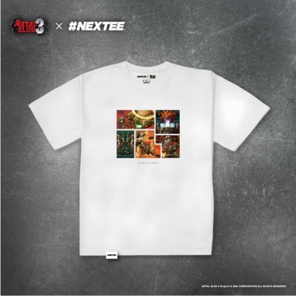 NEXTee 合金彈頭MetalSlug BossFight 寬版短袖T恤 黑&白 分別販售 NEXTee 合金彈頭MetalSlug BossFight 寬版短袖T恤 黑&白 分別販售