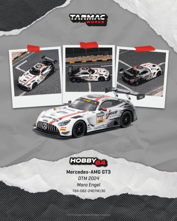 (預購) TARMAC WORKS 1/64 賓士 HOBBY64 Mercedes-AMG GT3 DTM 2024 T64-062-24DTM130 20261005 TARMAC WORKS 1/64 賓士 HOBBY64 Mercedes-AMG GT3 DTM 2024 T64-062-24DTM130