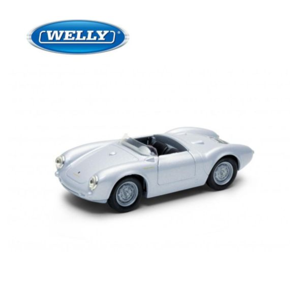 (預購) WELLY 4.75吋 保時捷 Porsche 550 Spyder 敞篷跑車模型 43816CW(銀色) 20260915 WELLY 4.75吋 保時捷 Porsche 550 Spyder 敞篷跑車模型 43816CW(銀色)