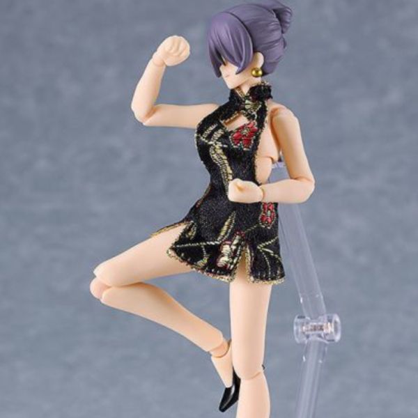 Good Smile figma 569c 女性body (Mika) with 迷你旗袍裝 黑色 可動完成品 Good Smile figma 569c 女性body (Mika) with 迷你旗袍裝 黑色 可動完成品