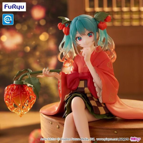 Furyu 景品 初音未來 泡麵蓋公仔 花精靈冬季櫻桃ver. 2509 Furyu 景品 初音未來 泡麵蓋公仔 花精靈冬季櫻桃ver.