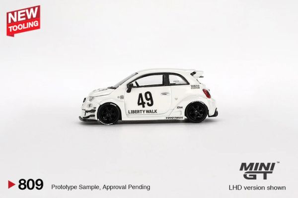 MINIGT 1/64 飛雅特 LB-WORKS x Abas Works ABARTH 595 自由步行寬體595 加拉白 MGT00809-L MINIGT 1/64 飛雅特 LB-WORKS x Abas Works ABARTH 595 自由步行寬體595 加拉白 MGT00809-L