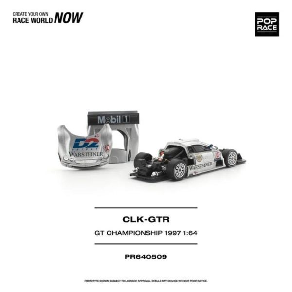 (預購) POP RACE 1/64 日產 MERCEDES-BENZ AMG CLK GTR FIA GT CHAMPIONSHIP 1997 PR640509 20260805 POP RACE 1/64 日產 MERCEDES-BENZ AMG CLK GTR FIA GT CHAMPIONSHIP 1997 PR640509