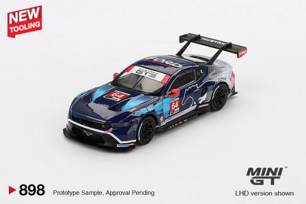 MINIGT 1/64 福特 Ford Mustang GT3 #64 Ford Multimatic Motorsports 2024 IMSA Daytona 24 Hrs MGT00898-L MINIGT 1/64 福特 Ford Mustang GT3 #64 Ford Multimatic Motorsports 2024 IMSA Daytona 24 Hrs MGT00898-L