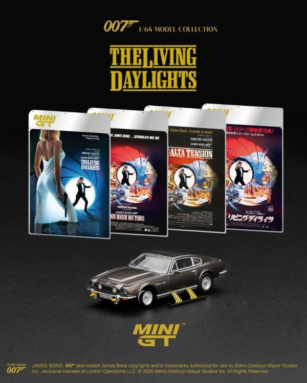 (預購) [吊卡版] MINIGT 1/64 奧斯頓·馬丁 Aston Martin V8 Vantage "The Living Daylights" Weapons On / RHD MGT00922-007E 20260805 [吊卡版] MINIGT 1/64 奧斯頓·馬丁 Aston Martin V8 Vantage "The Living Daylights" Weapons On / RHD MGT00922-007E
