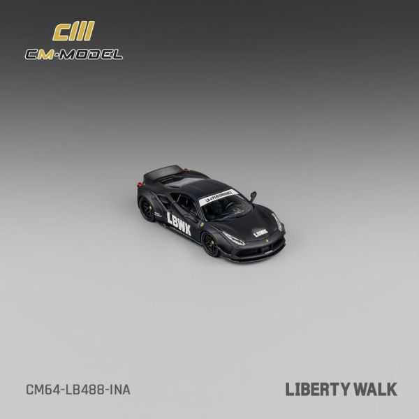 CM model 1/64 法拉利 Ferrari LBWK F488 印尼限定版 霧面黑 CM model 1/64 法拉利 Ferrari LBWK F488 印尼限定版 霧面黑