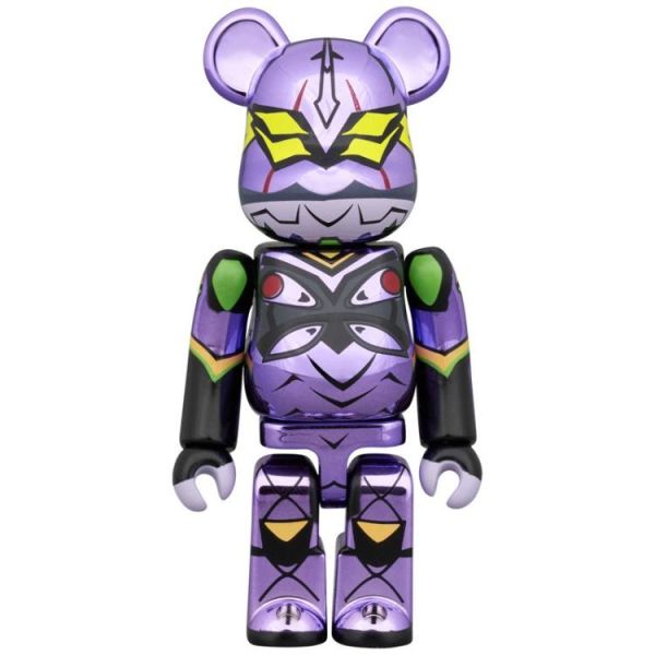 (預購) Medicom Toy 庫柏力克熊 新世紀福音戰士 初號機&13號機 CHROME Ver. 100% 2入組 20260603 Medicom Toy 庫柏力克熊 新世紀福音戰士 初號機&13號機 CHROME Ver. 100% 2入組