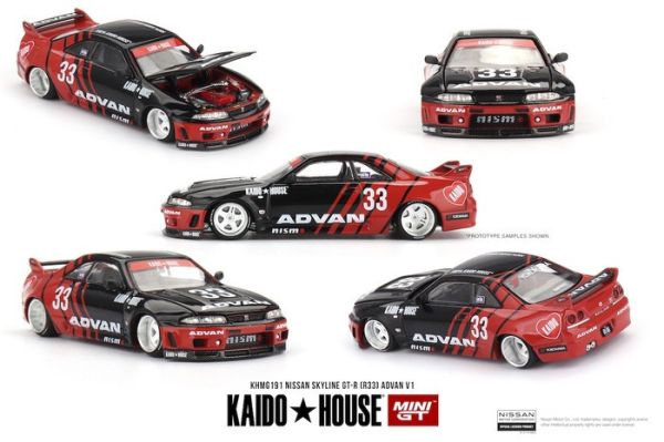 KaidoHouse x MINIGT 1/64 日產 Nissan Skyline GT-R (R33) Kaido Works ADVAN KHMG191 KaidoHouse x MINIGT 1/64 日產 Nissan Skyline GT-R (R33) Kaido Works ADVAN KHMG191