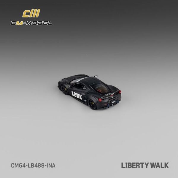 CM model 1/64 法拉利 Ferrari LBWK F488 印尼限定版 霧面黑 CM model 1/64 法拉利 Ferrari LBWK F488 印尼限定版 霧面黑